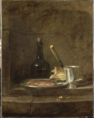 apprêts d'un déjeuner