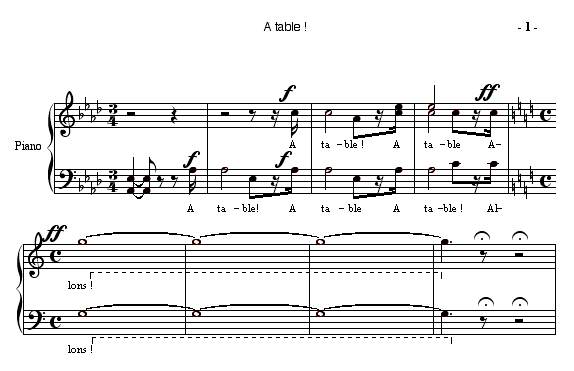 A table !