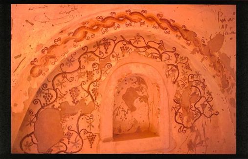 treille Egypte mars 2002 JLD Oasis de Khârga Bagawât Nécropole Chrétienne 14