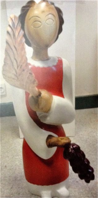 statue en bois de Saint Vincent