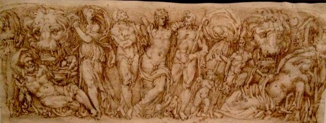 bacchus decouvrant Ariane endormie, attribué à Battista Naldini, Fiesole, vers 1560