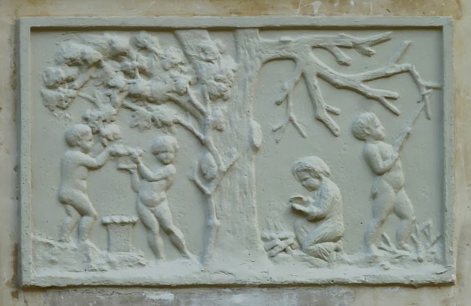 Bacchanale d'enfants Vendange Autome et hiver rue de Paris Gif sur Yvette